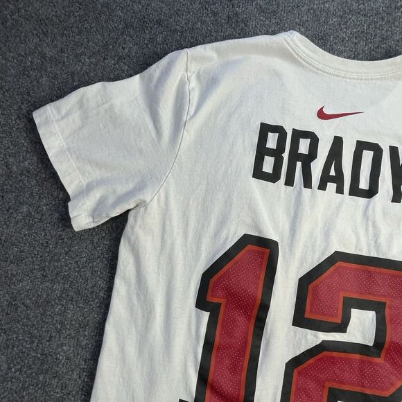 Tampa Bay Buccaneers T-Shirt  Mens Medium Tom Brady Bucs #12 Nike Tee Super Bowl - Picture 10 of 10